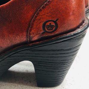 Born Reddish Brown Ankle Boots